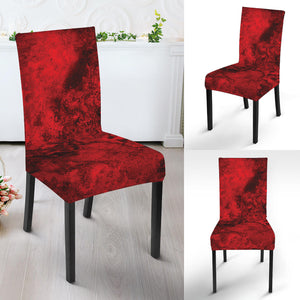 Red Blood Print Dining Chair Slipcover