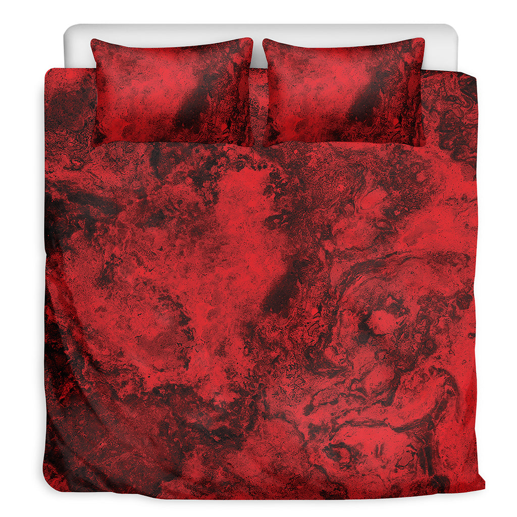 Red Blood Print Duvet Cover Bedding Set