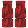 Red Blood Print Front and Back Car Floor Mats