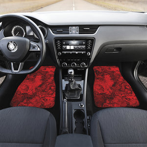 Red Blood Print Front and Back Car Floor Mats