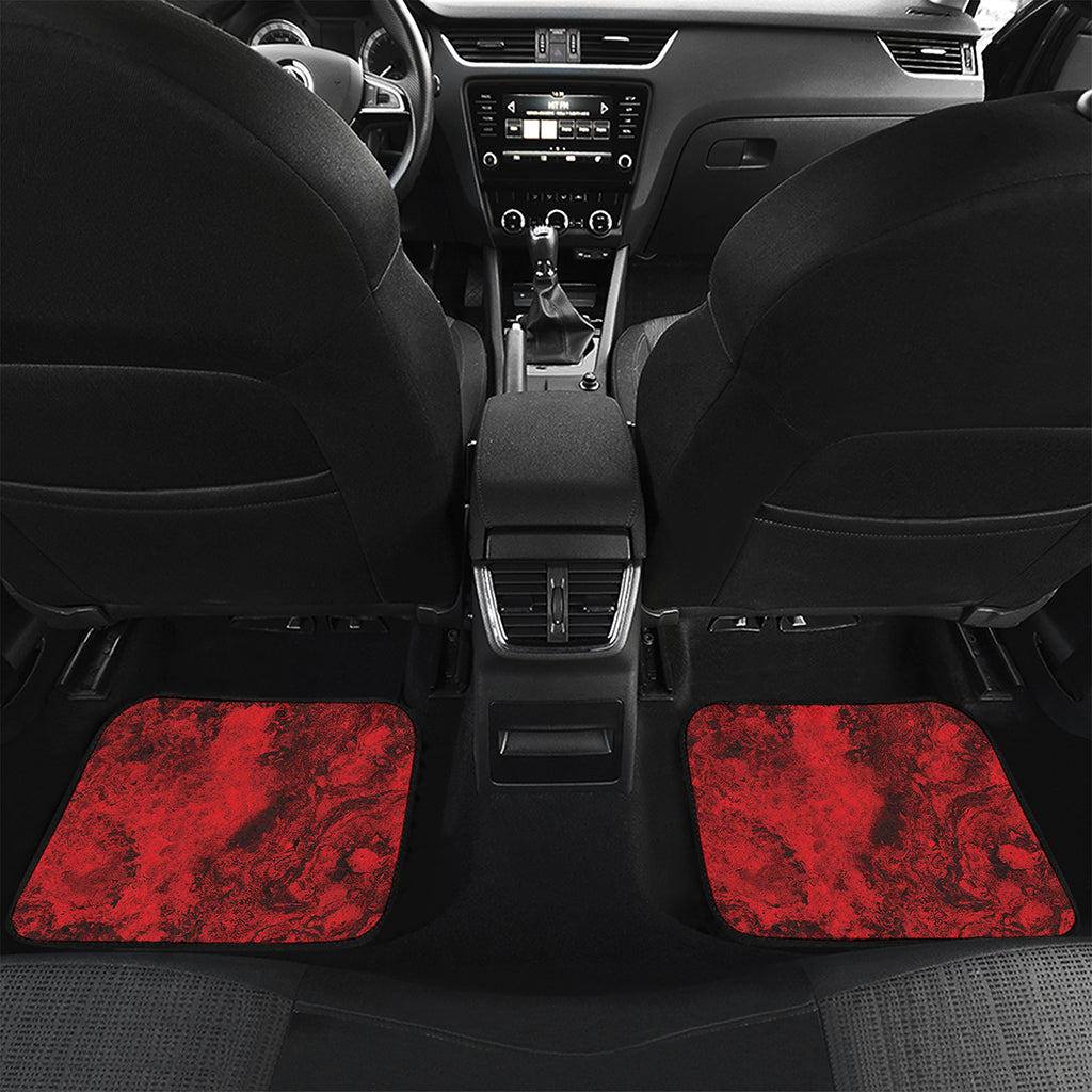 Red Blood Print Front and Back Car Floor Mats