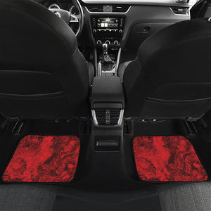 Red Blood Print Front and Back Car Floor Mats