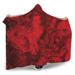 Red Blood Print Hooded Blanket