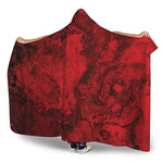 Red Blood Print Hooded Blanket
