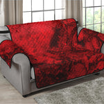 Red Blood Print Loveseat Protector