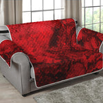 Red Blood Print Loveseat Protector