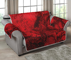 Red Blood Print Loveseat Protector