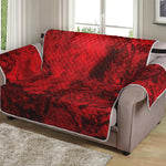 Red Blood Print Loveseat Protector