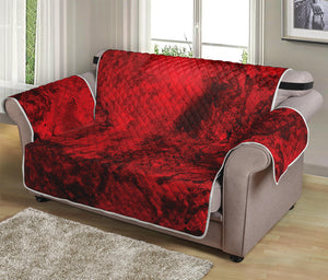 Red Blood Print Loveseat Protector