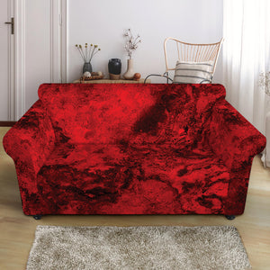 Red Blood Print Loveseat Slipcover