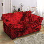 Red Blood Print Loveseat Slipcover