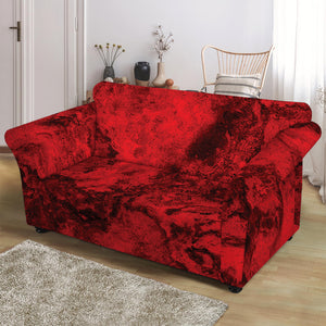 Red Blood Print Loveseat Slipcover