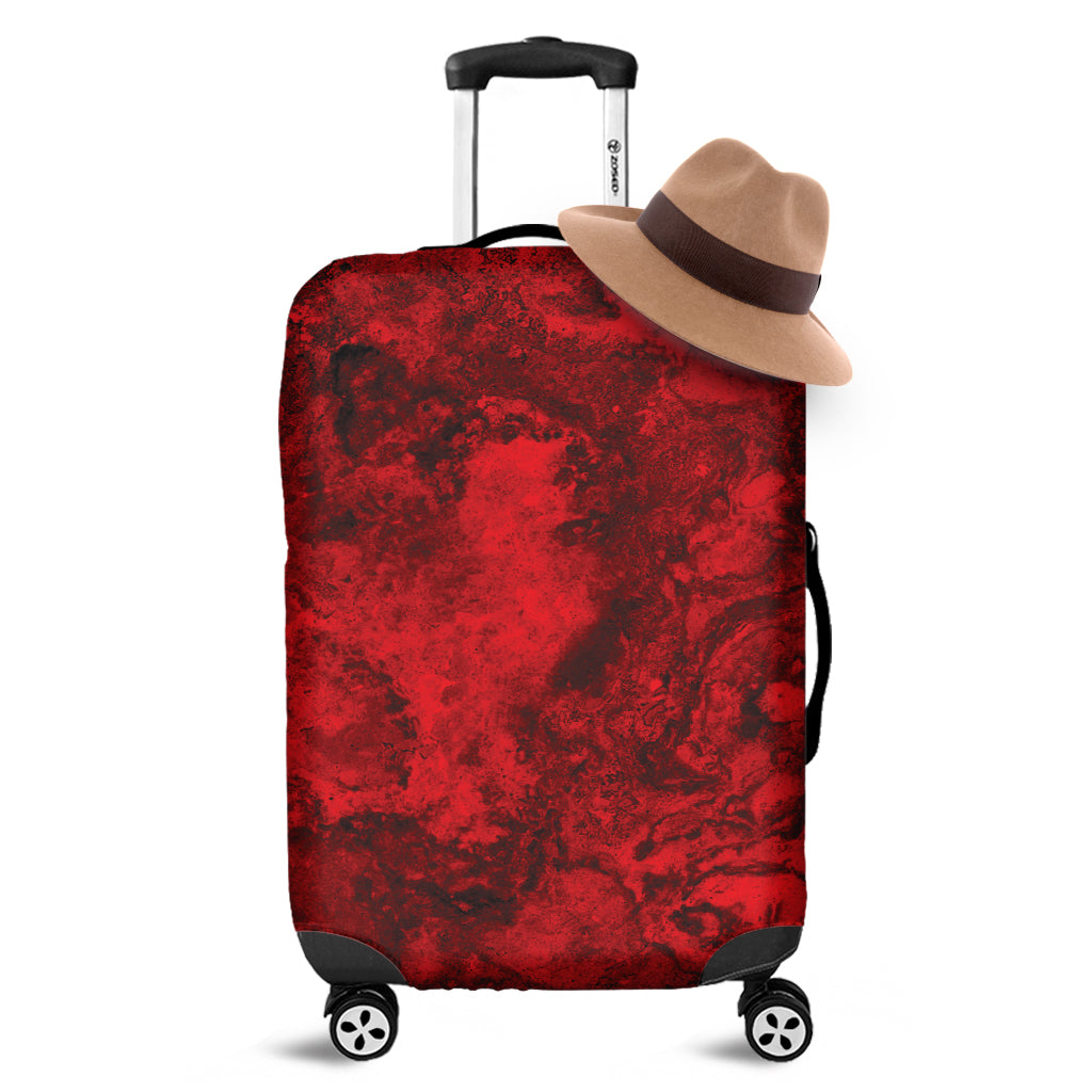 Red Blood Print Luggage Cover