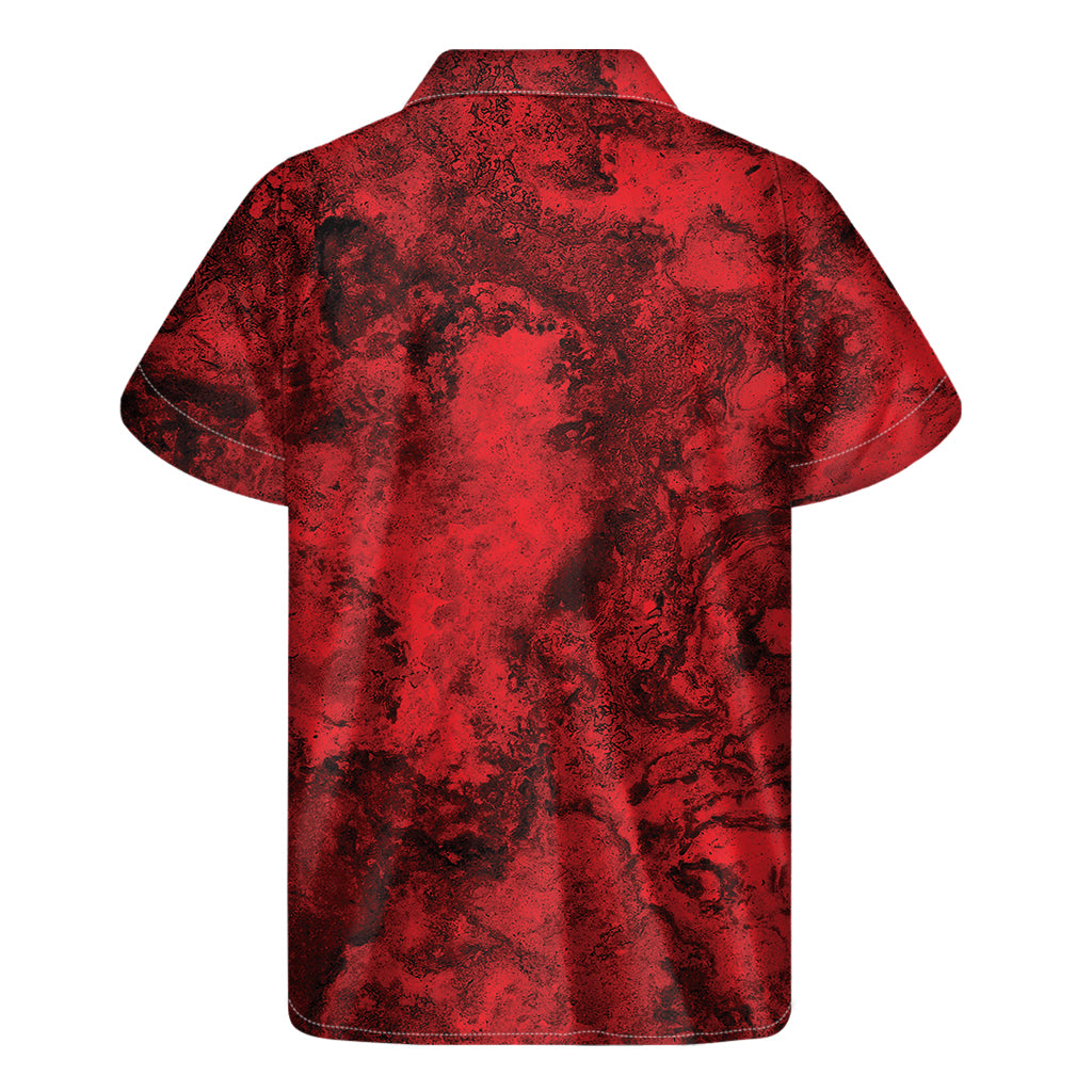 Red Blood Print Men's Short Sleeve Shirt