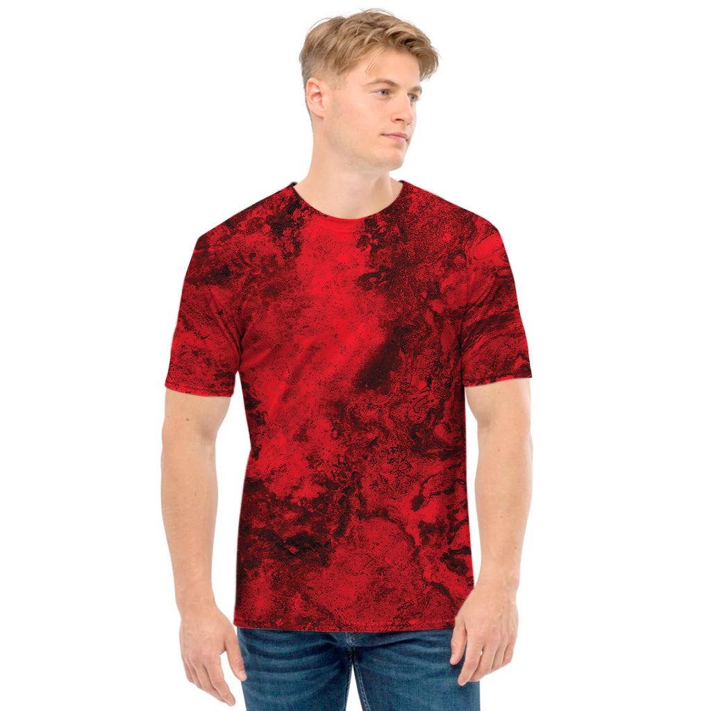 Red Blood Print Men's T-Shirt