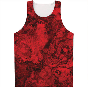 Red Blood Print Men's Tank Top