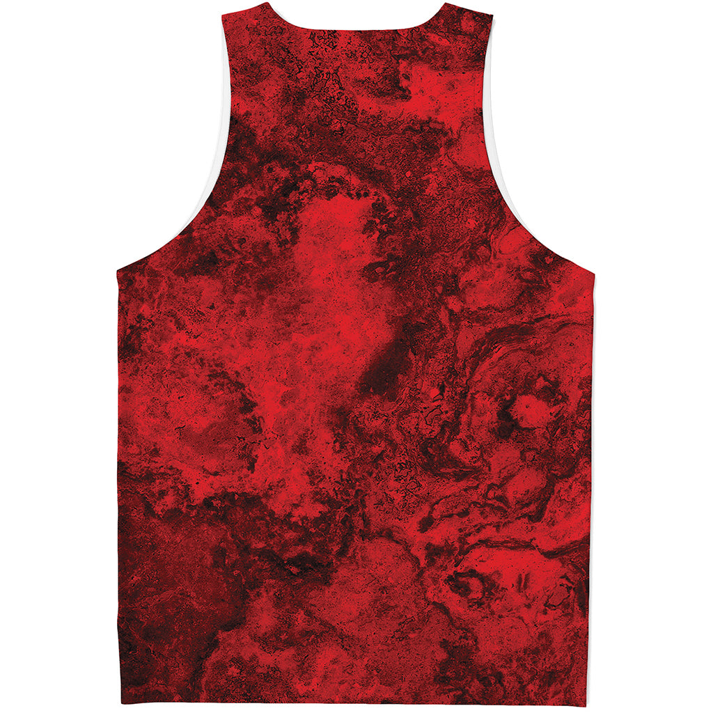 Red Blood Print Men's Tank Top