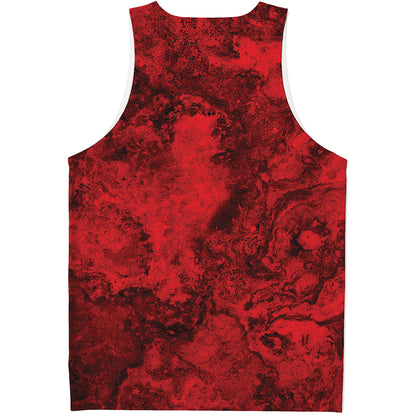 Red Blood Print Men's Tank Top