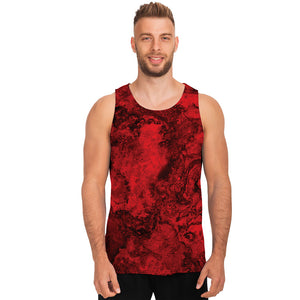 Red Blood Print Men's Tank Top