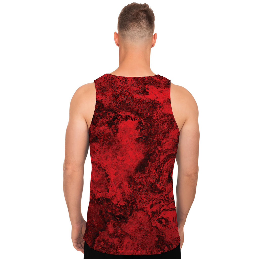 Red Blood Print Men's Tank Top