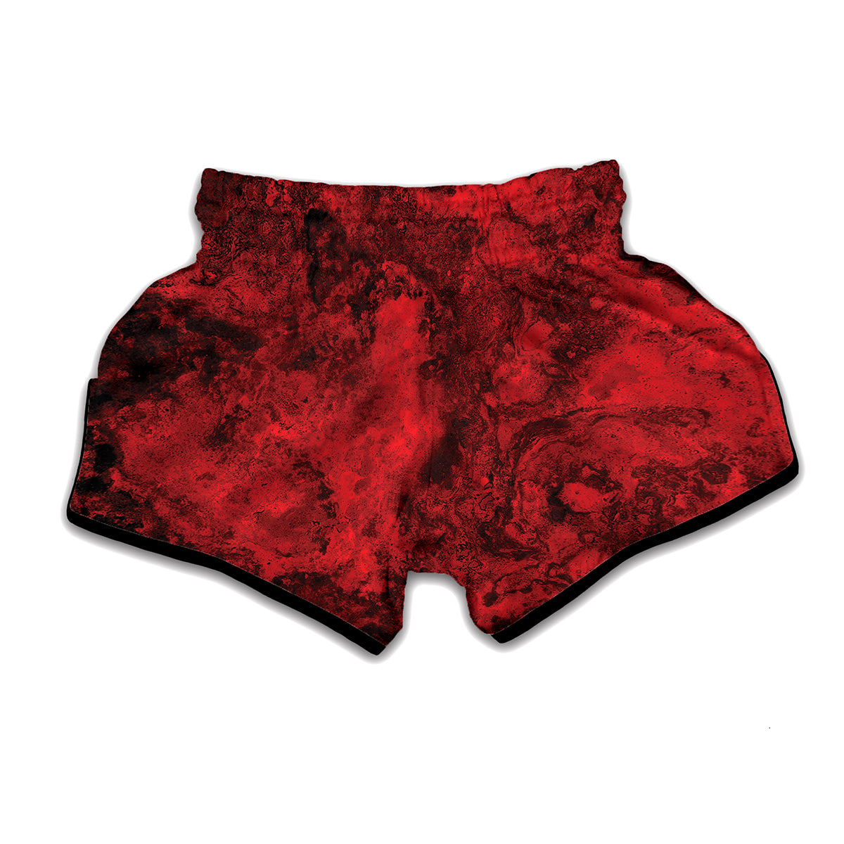 Red Blood Print Muay Thai Boxing Shorts