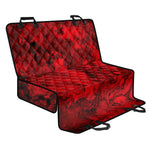 Red Blood Print Pet Car Back Seat Cover