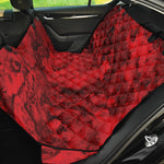 Red Blood Print Pet Car Back Seat Cover