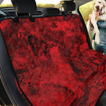 Red Blood Print Pet Car Back Seat Cover