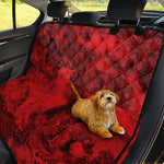 Red Blood Print Pet Car Back Seat Cover