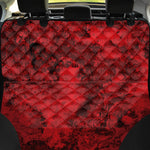 Red Blood Print Pet Car Back Seat Cover