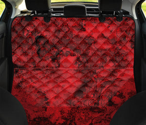 Red Blood Print Pet Car Back Seat Cover