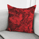 Red Blood Print Pillow Cover