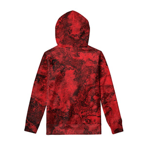 Red Blood Print Pullover Hoodie