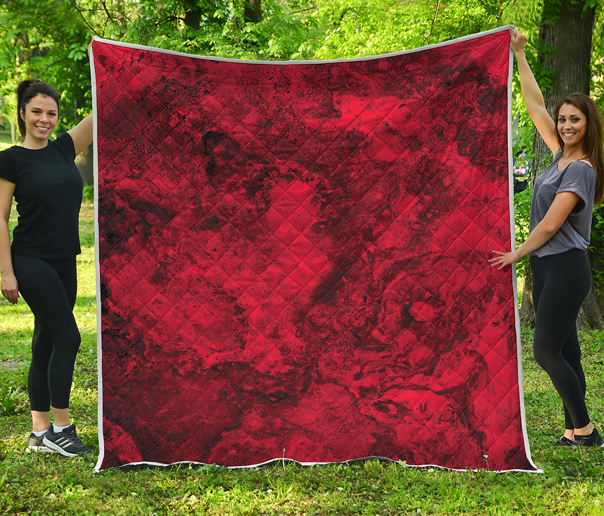 Red Blood Print Quilt