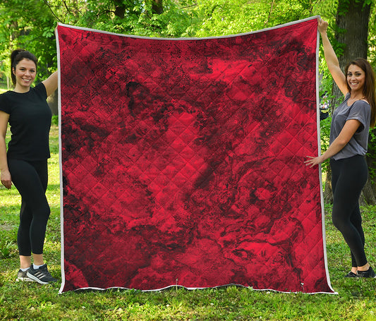 Red Blood Print Quilt