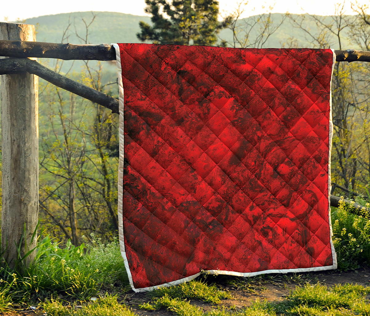 Red Blood Print Quilt