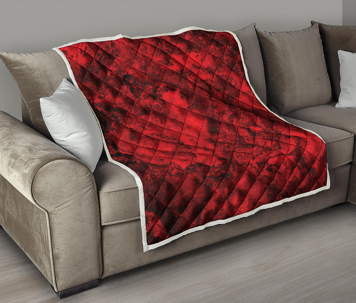 Red Blood Print Quilt