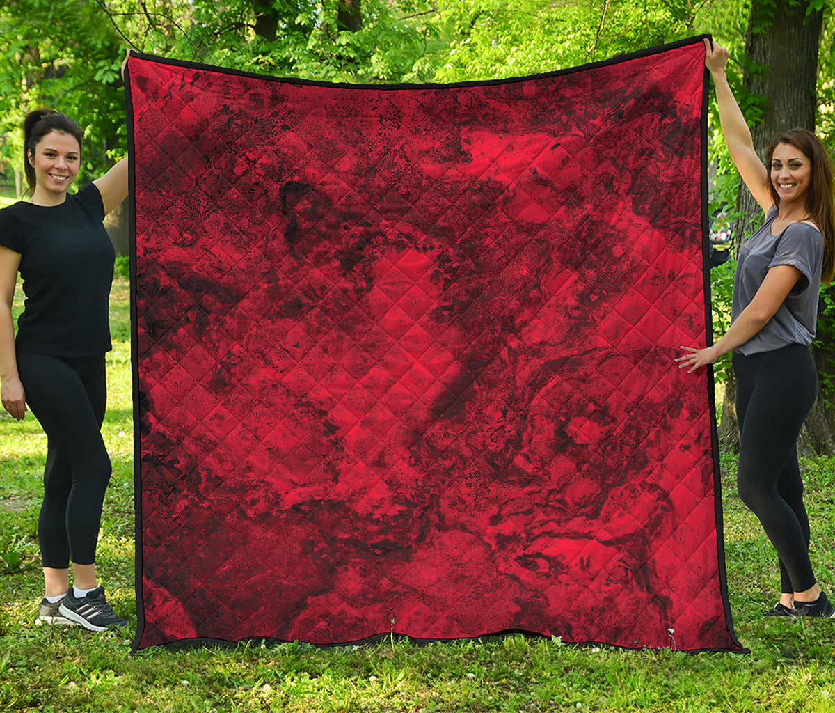 Red Blood Print Quilt
