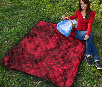 Red Blood Print Quilt