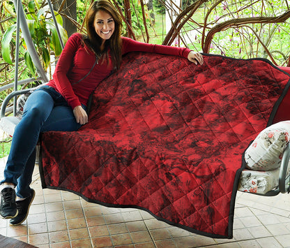Red Blood Print Quilt