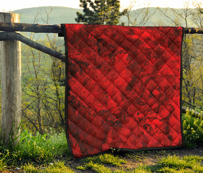 Red Blood Print Quilt