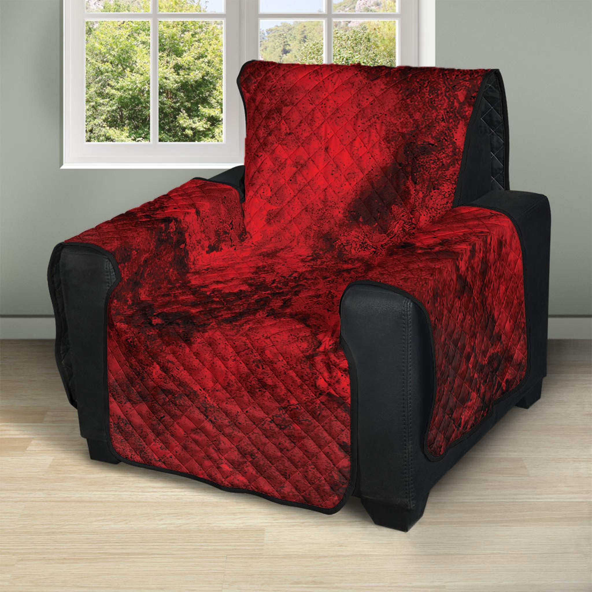 Red Blood Print Recliner Protector