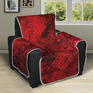 Red Blood Print Recliner Protector