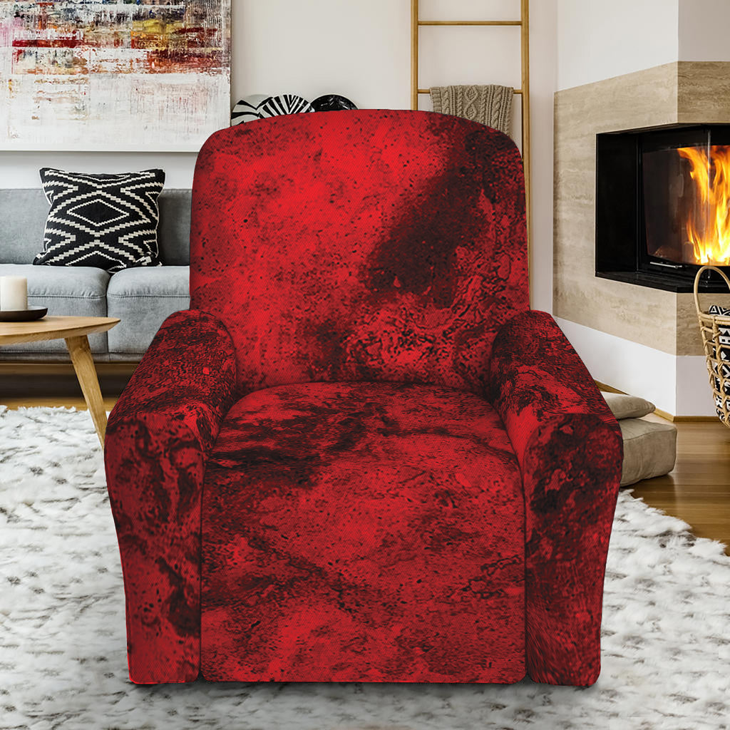 Red Blood Print Recliner Slipcover