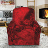 Red Blood Print Recliner Slipcover