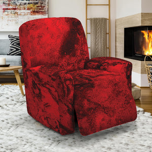 Red Blood Print Recliner Slipcover