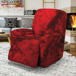 Red Blood Print Recliner Slipcover