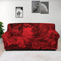 Red Blood Print Sofa Cover