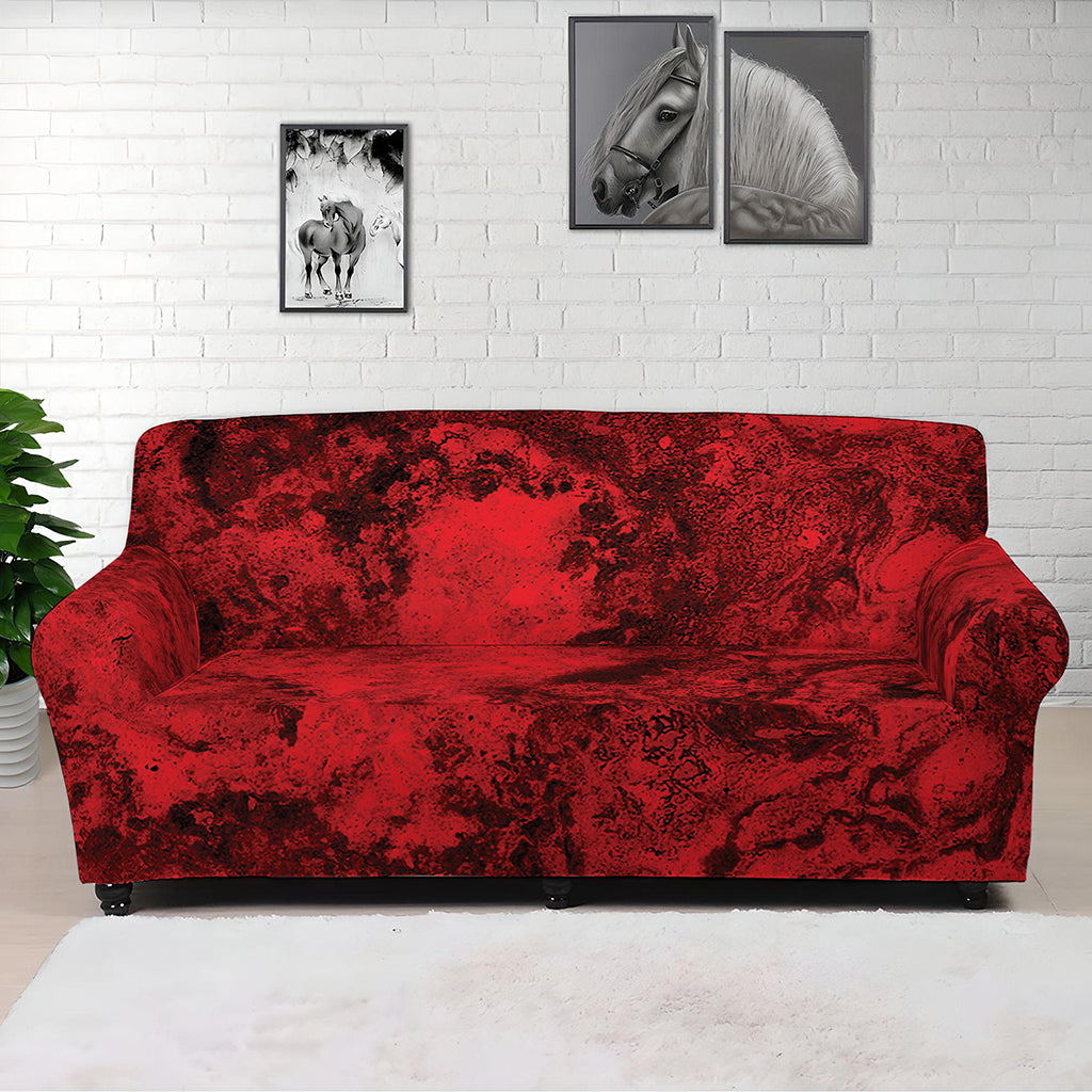 Red Blood Print Sofa Cover