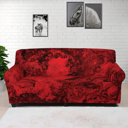 Red Blood Print Sofa Cover